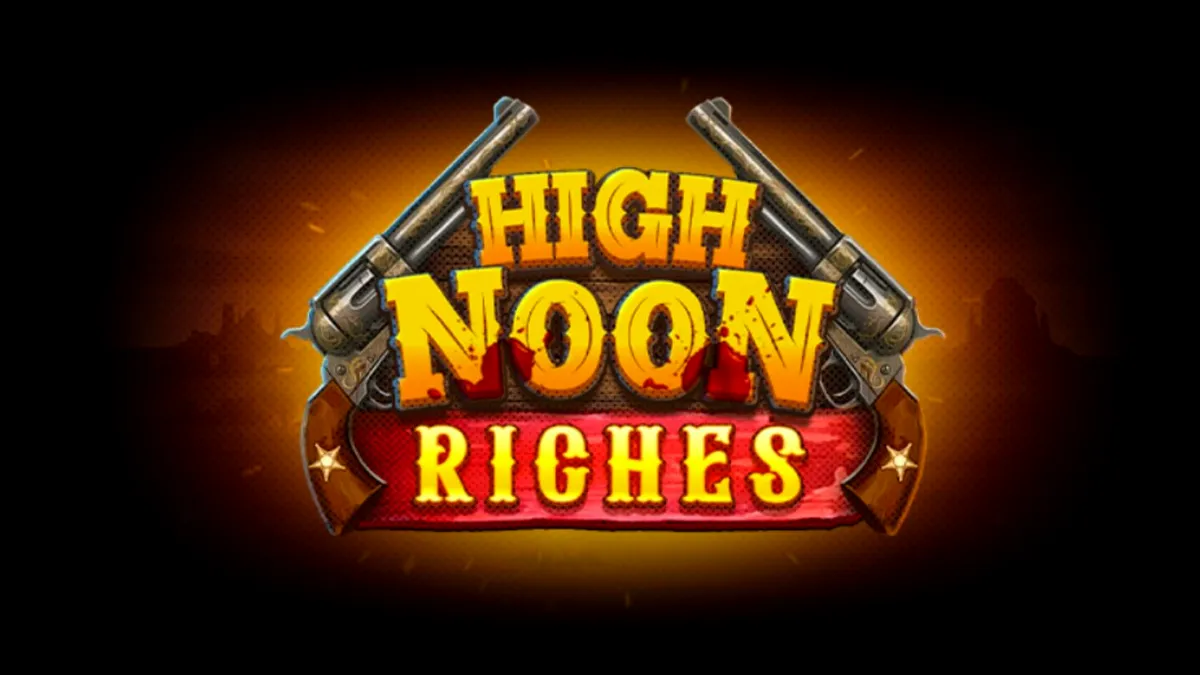 High Noon Riches slot machine game screen na may Western theme
